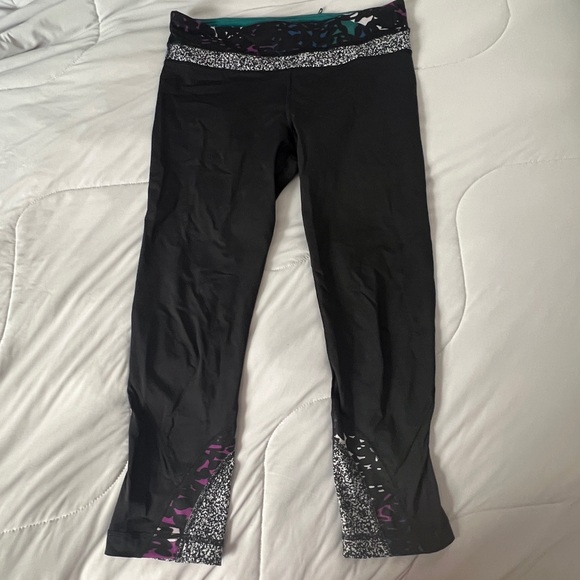 lululemon athletica Pants - Lululemon black colorful leggings